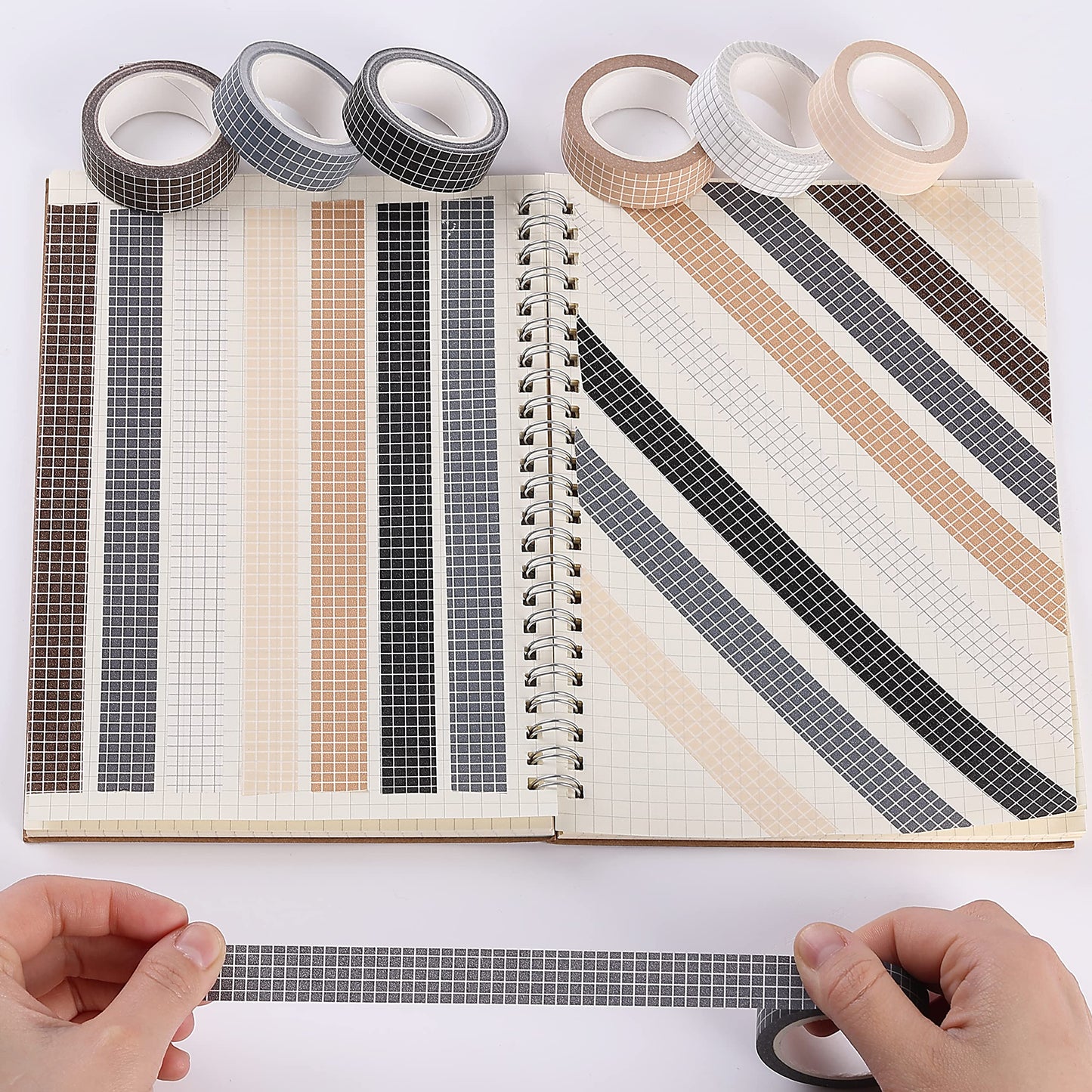 Mr. Pen- Washi Tape Set, 0.6", 7 Rolls, 9 Yards/Roll