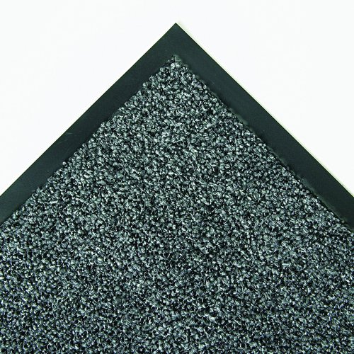 Crown CS0046GY Cross-Over Indoor/Outdoor Wiper/Scraper Mat, Olefin/Poly, 48 x 72, Gray