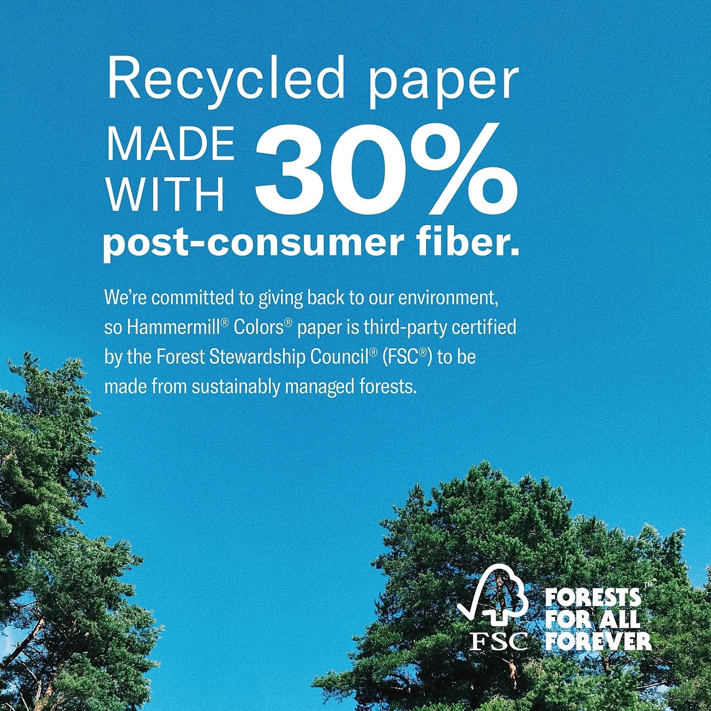 Hammermill 102269 Recycled Colored Paper, 20lb, 8 1/2 x 11, Lilac, 500 Sheets/Ream
