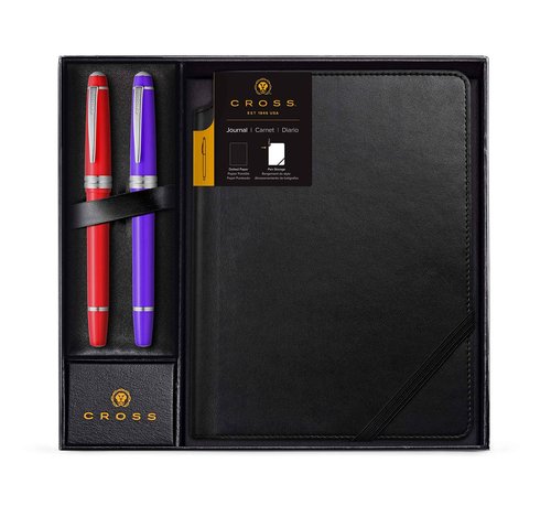 Cross Dotted Journal Gift Set with Two Bailey Light Rollerball Pens