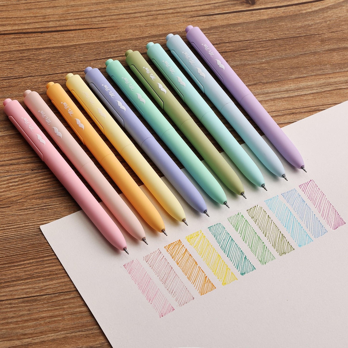 Mr. Pen- Retractable Gel Pens, 10 Pack, Assorted Color Ink