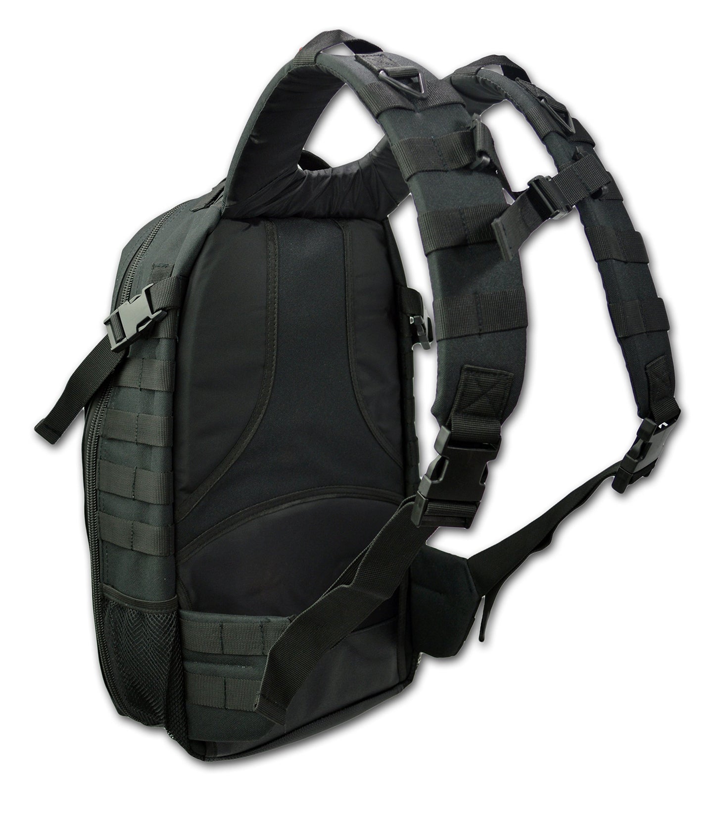 Lightning X Premium Tactical Medic Backpack w/Modular Pouches & Hydration Port (Stealth Black) Large