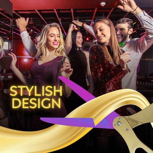 NEW EDITION Grand Opening Scissors – 25'' Shears Gold with Rainbow Blades for Ribbon Cutting Ceremony Heavy Duty Golden Scissors Ribbon Cutting Shears for Inauguration Ceremonies & Special Events