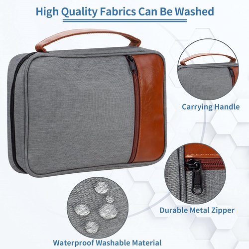 GUEER Bible Cover for Men - Durable Bible Holder with Zipper & Pockets | Standard Size, Ideal Gift
