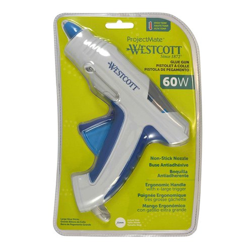 Westcott Premium Mid-Sized Hot Glue Gun, 60 Watt (16893) (Pack of 5)
