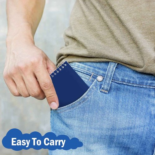 100 Pieces Spiral Memo Pads Bulk 3 x 5 Inch Small Note Pads Top Bound Lined College Ruled Paper Mini Notepad Pocket Spiral Notebooks for School Office Home Supplies, 75 Sheets (Bright Colors)