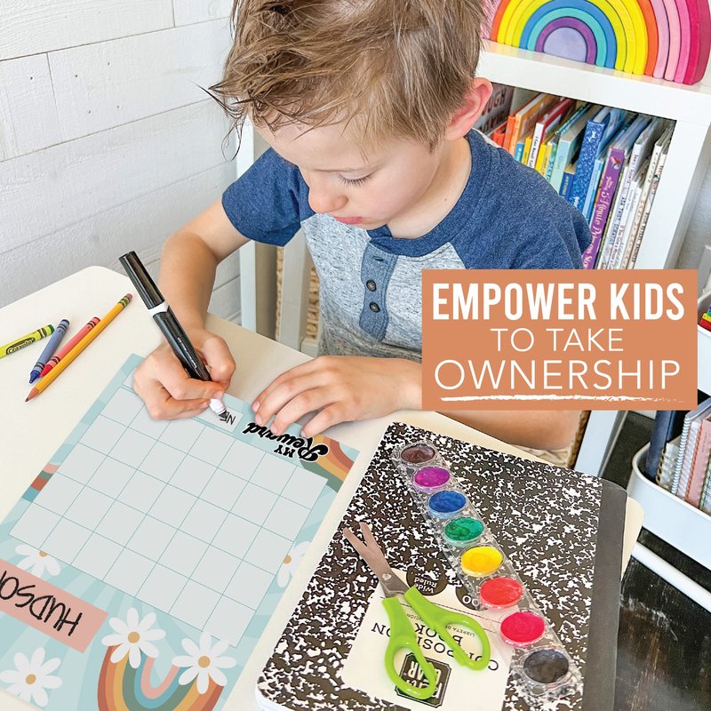 Star Sticker Chart for Kids Behavior -25 Toddler Sticker Reward Chart for Kids Incentives, Behavior Chart for Kids At Home & Classroom, Retro Incentive Chart for Classroom Must Haves
