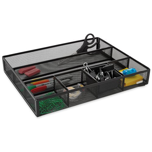 Rolodex Mesh Collection Drawer Organizer Black (22131)
