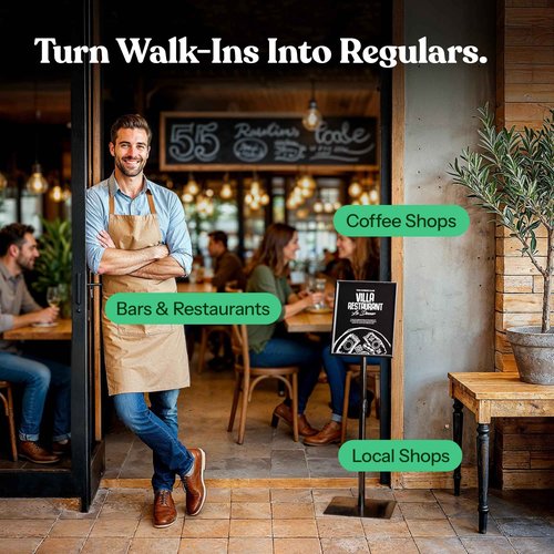 Adjustable Heavy Duty Pedestal Sign Holder - 8.5x11 Inch Vertical & Horizontal Poster Stand with Heavy Square Base for Display, Advertisement & Outdoor Signs