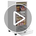 WOPITUES 10-Drawer Mobile Storage Cart on Wheels – Black Makeup & Cosmetic Organizer