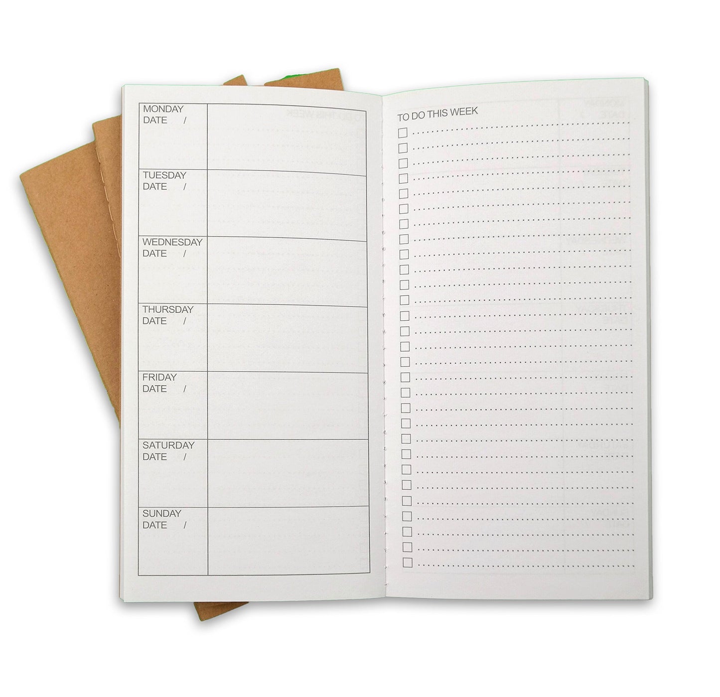 RICCO BELLO Travelers Notebook Refill Inserts, 4.25 x 8.25 inches