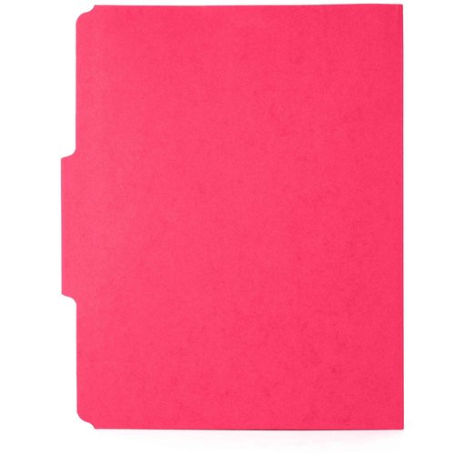 50 Red Fastener File Folders - 1/3 Cut Reinforced Tab - Durable 2 Prongs Bonded Fastener Designed to Organize Standard Medical Files, Law Client Files, Office Reports - Letter Size, Red, 50 Pack