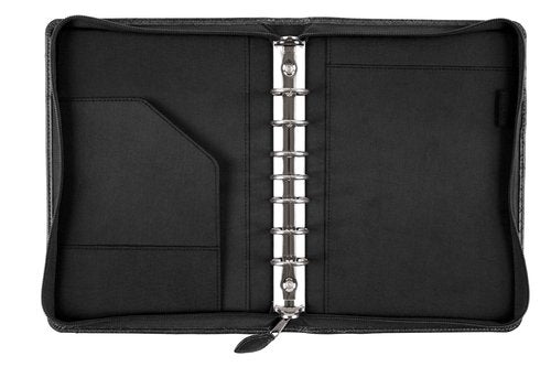 Day-Timer Desk Size Multi-Pocket Organizer, 5 1/2 x 8 1/2 Page Size, Black Cover (40671)