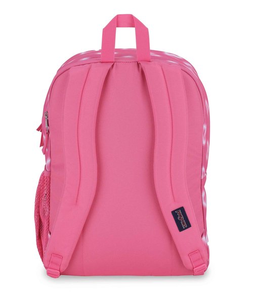 JanSport Laptop Backpack - Computer Bag with 2 Compartments, Ergonomic Shoulder Straps, 15” Laptop Sleeve, Haul Handle - Book Rucksack - Happy Hearts Pink