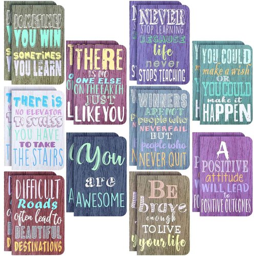 Inspirational Gifts Notepads Mini Motivational Journal Notebook Bulk Small Pocket Notepads for Office Home Church Christian Gift Supplies, 10 Styles(Vivid Style,100 Pieces)