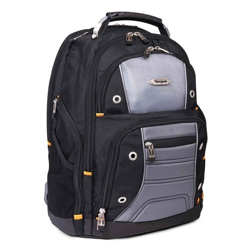 Targus Drifter II Laptop Backpack, Black/Gray – Backpack for Men for Business and Travel, Durable Water-Resistant Material, Fits up to 17" Laptops (TSB239US)