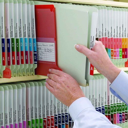 Smead End Tab Pressboard Fastener File Folder with SafeSHIELD Fasteners, 2 Fasteners, 1" Expansion, Letter Size, Gray/Green, 25 per Box (34705)