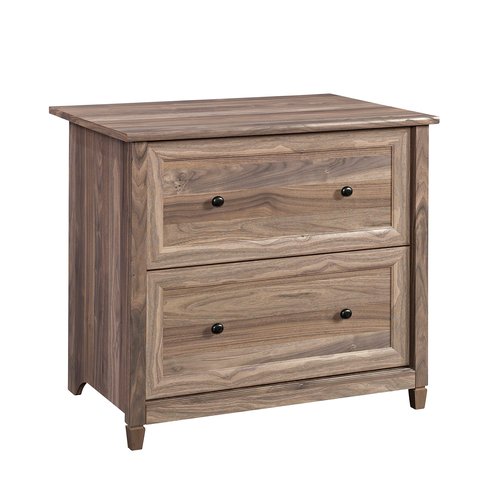 Sauder Edge Water File Cabinet, 2 Large Drawers, 2 Drawer File Cabinet - Washed Walnut Finish