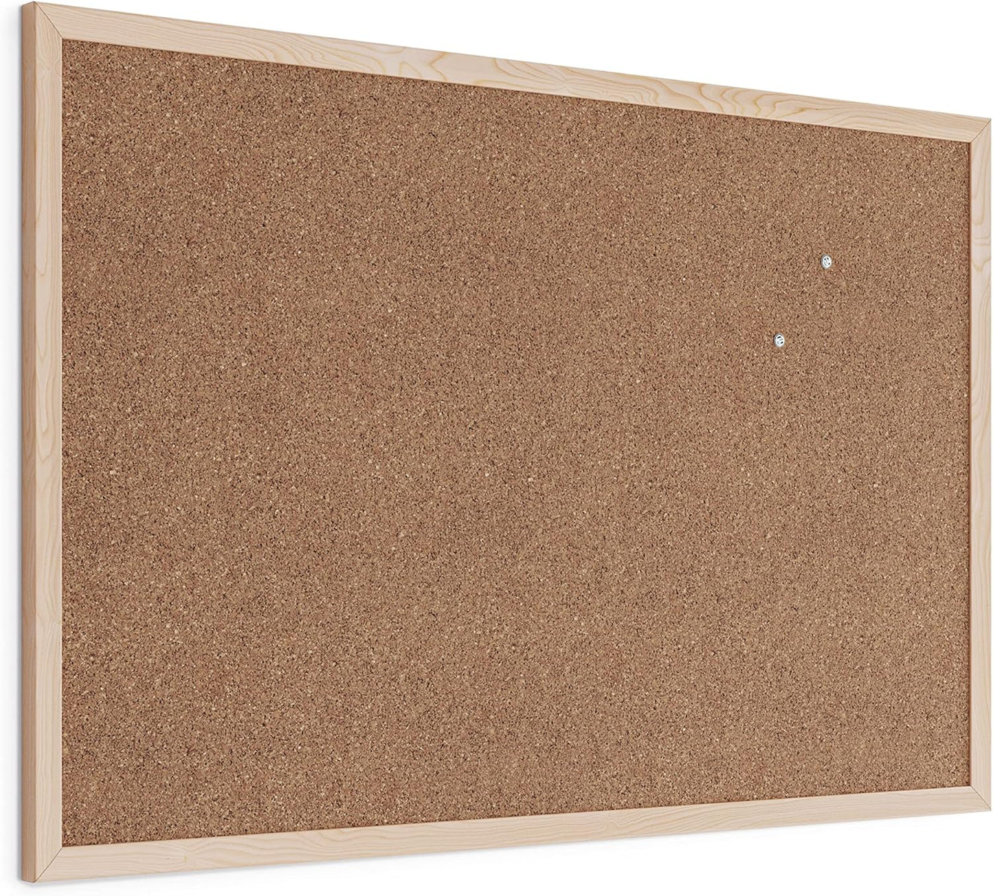 U Brands Cork Bulletin Board - 36" x 24" Inches | Light Birch Wood Frame for Stylish Organization