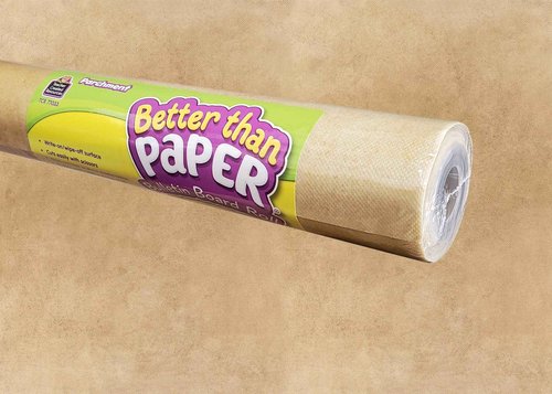 Teacher Created Resources Parchment Better Than Paper Bulletin Board Roll (TCR77033) & Fans (TCR77034)