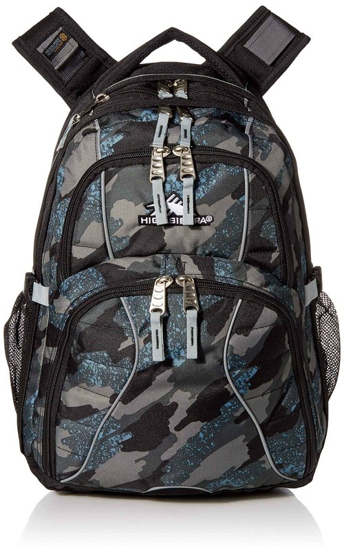 High Sierra Swerve Laptop Backpack, Graffiti/Black/Ash, One Size
