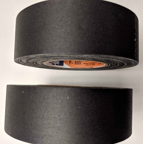 Shurtape P-665 Black, Professional Grade, Clean Removal Gaffer's Tape (2-Pack)