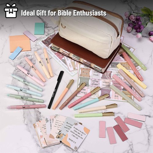 Mr. Pen Bible Journaling Kit with Bible Case, No Bleed Bible Highlighters and Pens, Bible Journaling Kit for Gift