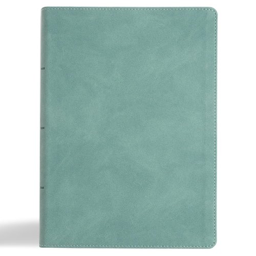 **NASB Notetaking Bible - Large Print Edition in Earthen Teal SuedeSoft LeatherTouch | Single-Column, Wide Margins, Easy-to-Read**