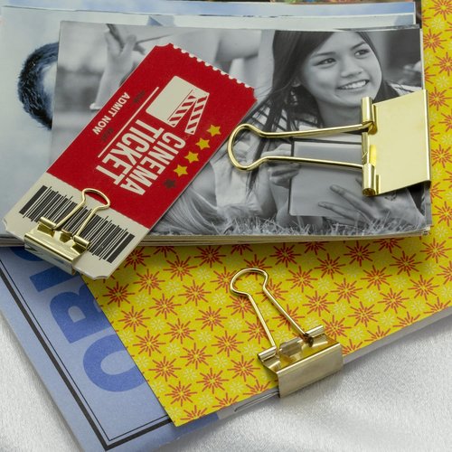Officemate Assorted Size Binder Clips - Durable & Versatile Office Supplies | 12 Pack
