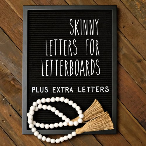 Letter Board Sign Skinny Felt Board with Pre Cut Letters 12x17 Inch, Baby Announcement Board Sign Black Changeable Message Board
