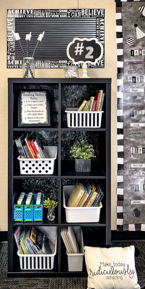 Teacher Created Resources Gray Plastic Book Bin 6-Pack (TCR2088748)