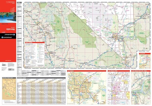 Rand McNally Nevada State Map - Easy to Read Design for Clear Navigation and Travel Planning