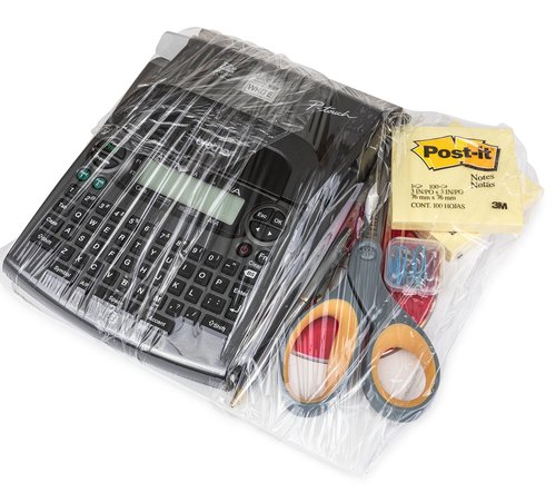 Sam Wrap (R) Stretch Wrap 5" x 1000' Roll With Handle, 80 Gauge Extra Thick Durable Self-Adhering Plastic Wrap for Moving, Packing Wrap Industrial Strength, Clear Plastic Pallet Shrink (4 Pack)