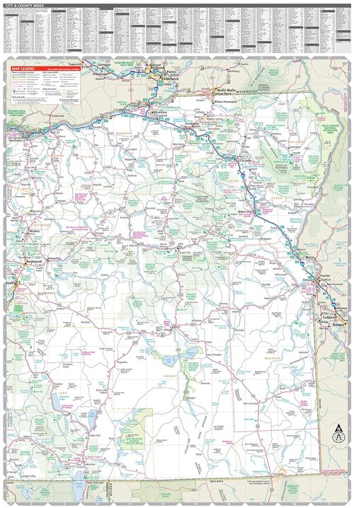 Rand McNally Oregon State Map - Easy to Read Travel Guide for Exploring Oregon