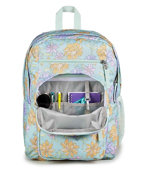 JanSport Laptop Backpack - Computer Bag with 2 Compartments, Ergonomic Shoulder Straps, 15” Laptop Sleeve, Haul Handle - Faded Floral Fresh Mint