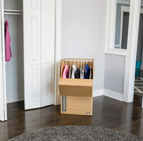 Bankers Box Tall Wardrobe Box 3 Pack, 24-in x 24-in x 40-in (7711001)
