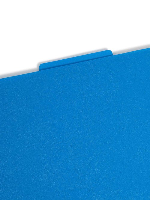 Smead Poly Classification Folder, 2 Dividers, 2" Expansion, 2/5-Cut Tab, Letter Size, Blue, 10 per Box (14045)