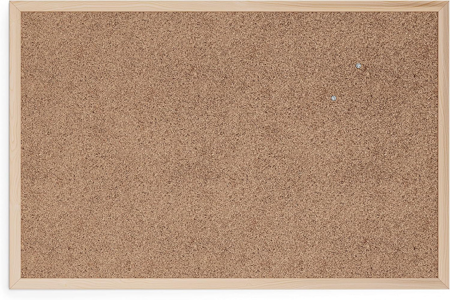U Brands Cork Bulletin Board - 36" x 24" Inches | Light Birch Wood Frame for Stylish Organization