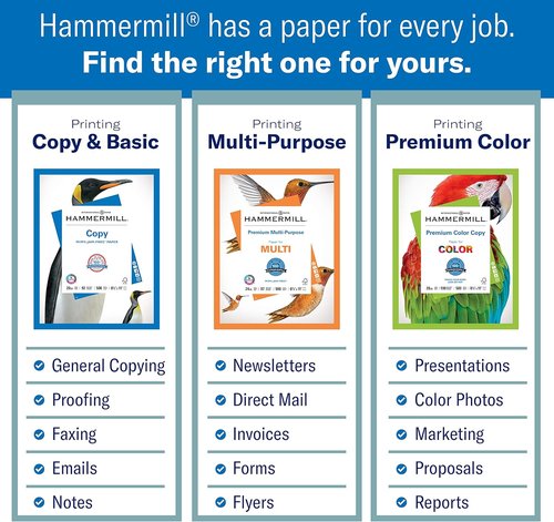 Hammermill Colored Paper - 20 lb Orchid Printer Paper, 8.5 x 11 - Made in the USA, 500 Sheets
