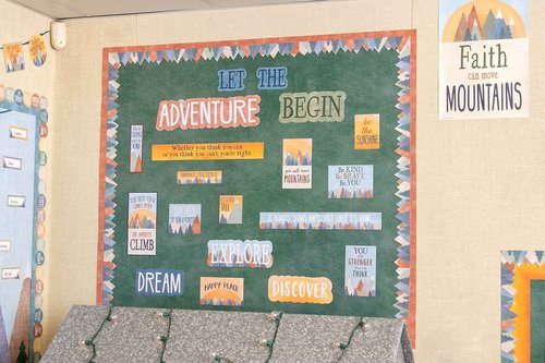 Teacher Created Resources Moving Mountains Bulletin Board Bundle | Let The Adventure Begin Mini Bulletin Board