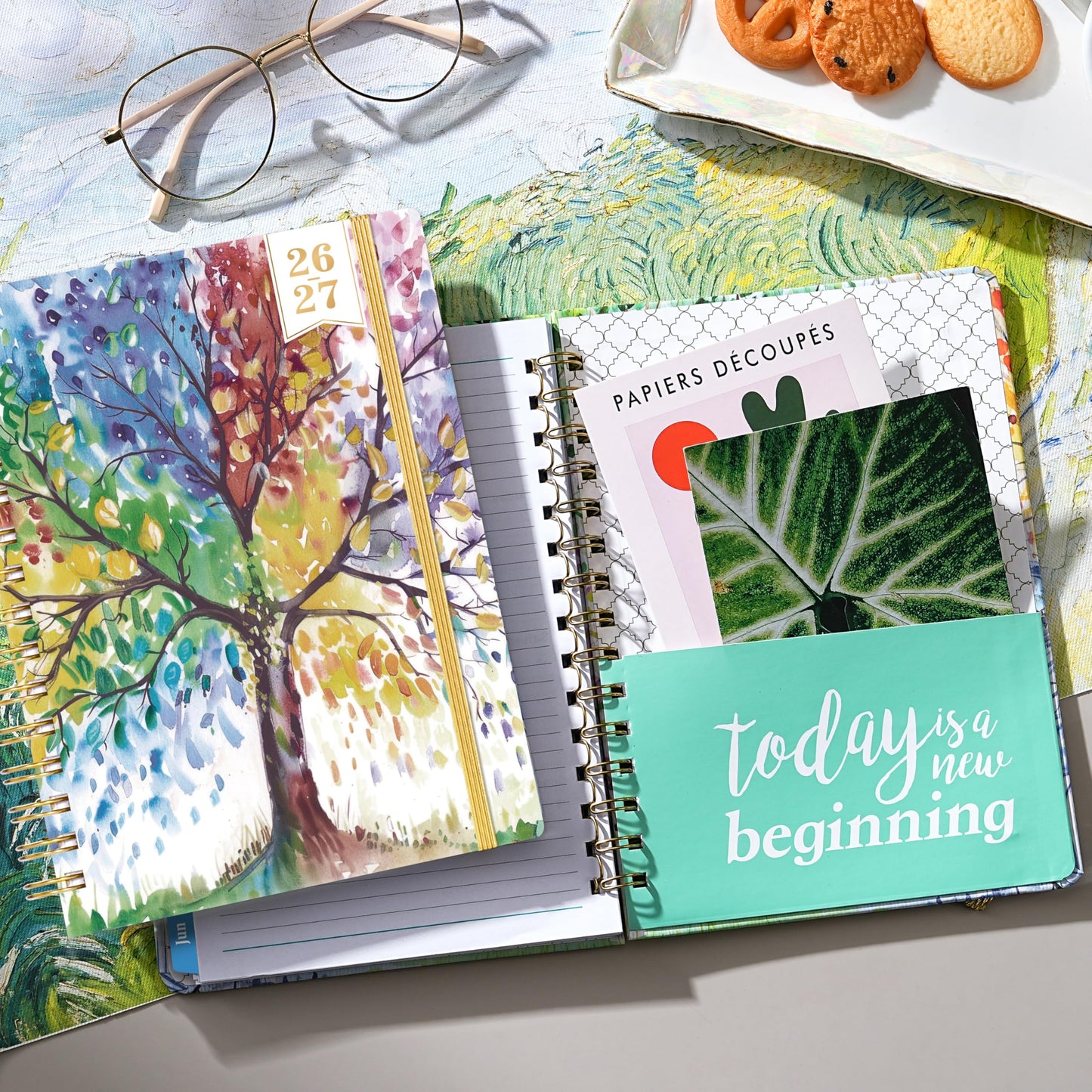 Planner 2026-2027 - 2026-2027 Planner Weekly and Monthly, July 2026 - June 2027, 6.4"x 8.5", with Elastic Closure, Inner Pocket, Coated Tabs