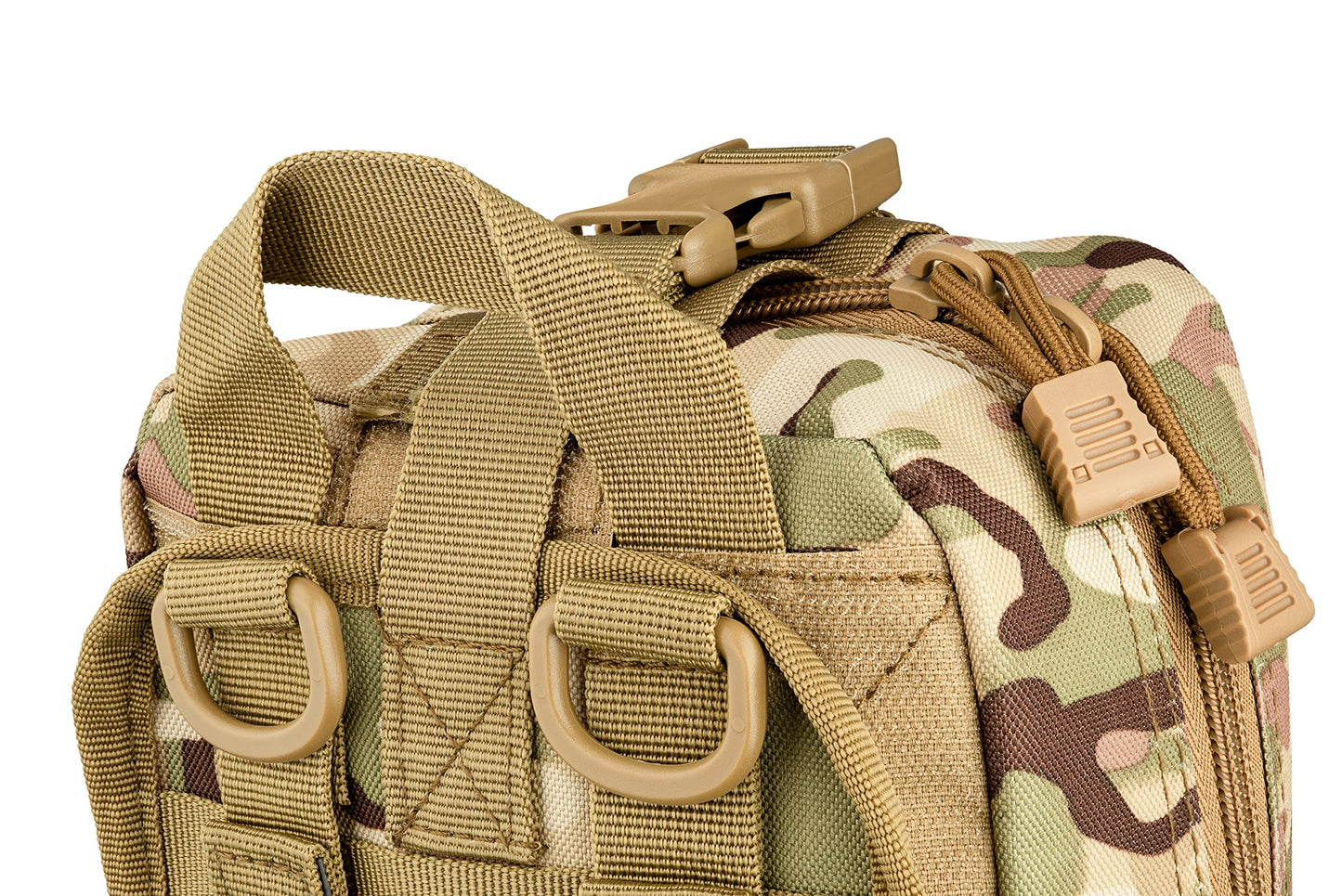 Scherber Premium IFAK Kit Trauma Pack Fully Stocked MOLLE Pouch w/CAT Tourniquet, HyFin Vent Chest Seal, & Israeli Bandage Trauma Kit for Emergency, Gunshot, Bleeding, & Major Wound Care (Camouflage)