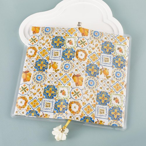 Planner Cover Protector. PVC Clear Plastic Book Cover, Clear Cover for Weekly Accessories.Water-Repellent Book Covers 7.68 x 3.8 inches