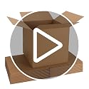 CRUGLA 12x12x12 Inch Shipping Boxes 10 Pack - Brown Corrugated Cardboard with Side-Lock, Pre-Applied Tape, Easy Assembly for Small Business & Shipping