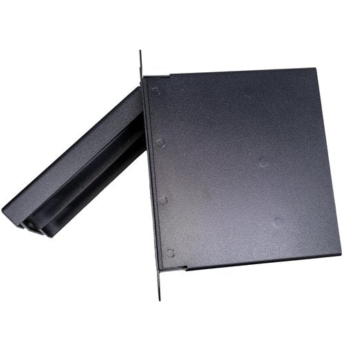 Pro Audio Recessed Stage Floor Box with Passthrough Connectors (with 110v, 6 Female 3 Pin XLR, 1 Male XLR, Ethernet RJ45)