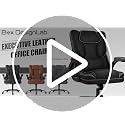 Executive Office Chair with Flip-Up Armrests and Lumbar Support