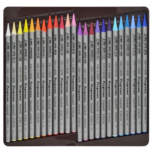 Koh-I-Noor Progresso Woodless Aquarell Coloured Pencils (Set of 48)