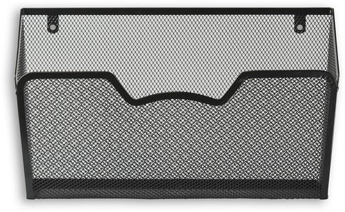 Simple Houseware Wall Mount Single Pocket File Organizer Holder, 3 Packs, Black