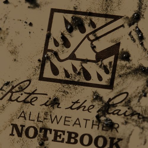 Rite in the Rain Weatherproof Side Spiral Notebook, 8.5" x 11", Tan Cover, Universal Page Pattern (No. 973T-MX)
