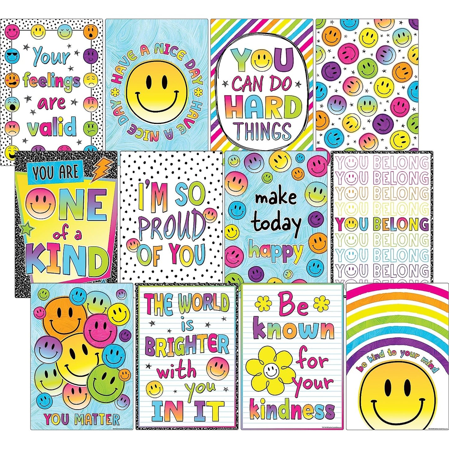 Teacher Created Resources Brights 4Ever Positive Sayings Educational Poster Pack (TCR7469)